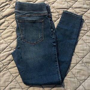 Old Navy Distressed Women's Rockstar Jeggings Pull On Stretch Skinny Jeans